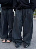 Striped Blade Design Wide Pants