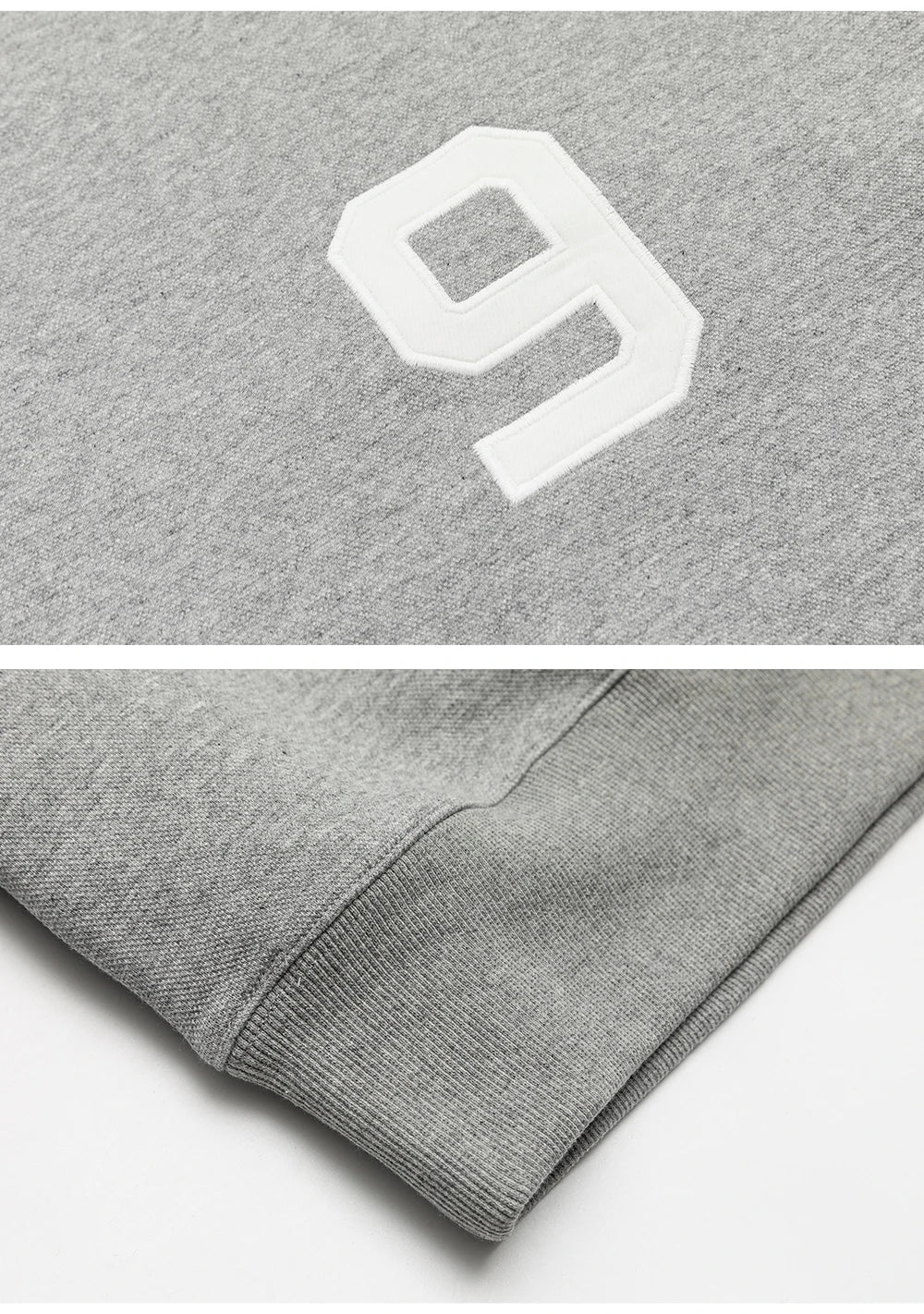 Number 9 Embroidered Sweatshirt