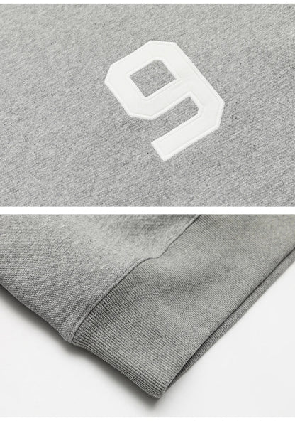 Number 9 Embroidered Sweatshirt