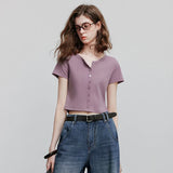 Casual Summer Short Sleeve Women T-Shirt
