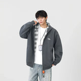 Y2K Warm Plaid Lined Zip-Up Hooded Sweatshirt