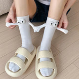 Magnetic Hand Cartoon Eyes Socks