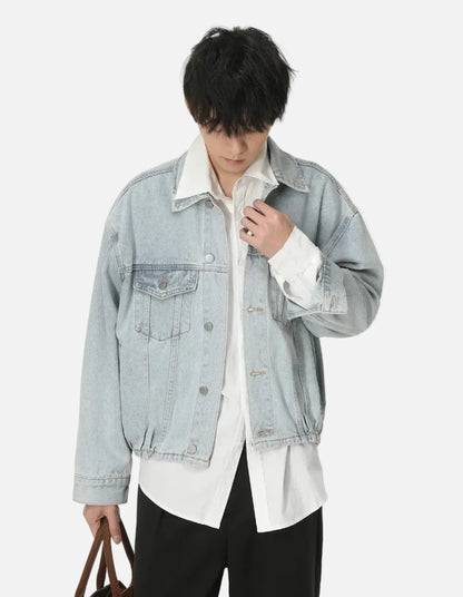 Vintage American Style Denim Workwear Jacket