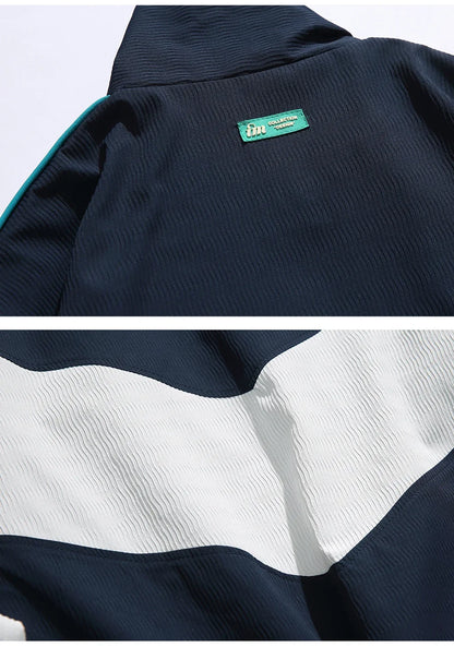 Side Stripe Patchwork Jacket