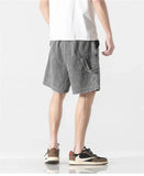 Washed Baggy High-waist Shorts