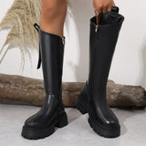 Modern Sleek Stiletto Knee-High Boots