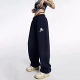 Women High Waist Wide Leg Jogging Sweatpants