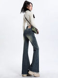 Slimming High Waist Blue Skinny Jeans