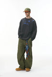 American Splatter Color Block Long Sleeve T-Shirt
