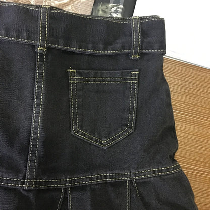 Y2K Denim High Waist Belted Skirt