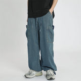 Retro Loose Denim Cargo Pants