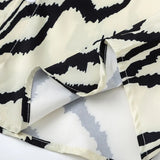 Irregular Stripes Graphic Printed Short Sleeve Shirt