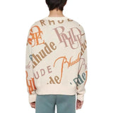 Letter Print Retro Sweater