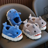 Y2K Warm Cozy Shark Plush Kids Slipper