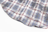 Y2K Retro Vintage Tie-Dyed Plaid Long-Sleeve Shirt