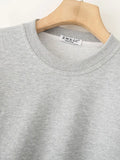 Pleated Casual Loose Pullover Sweatshirt