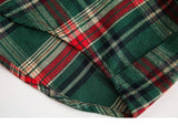 Patchwork Plaid Button-Up Shirt