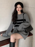 Striped Knitted Women's Sweater
