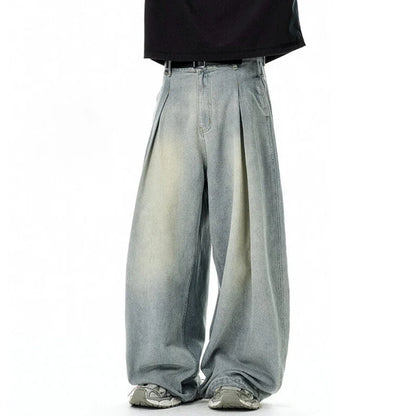 Quality Gradient Oversized Cozy Washed Jeans