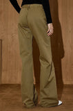 Chic American Workwear Flared High Jeans