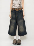 Y2K 2000s Blue Women's Punk Jorts