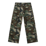 Youthful Retro Camo Loose Fit Jeans