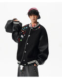 Y2K Cozy Embroidered Baseball Varsity Jacket