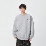 Y2K Abstract Pattern Crew Neck Sweatshirt