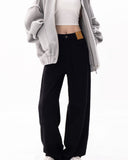 Black Loose Women's Wide Leg Jeans
