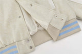 Y2K Women Patchwork Retro Baseball Varsity Jacket