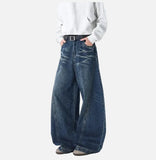 Y2K Lightning Print Loose Fit Wide Leg Jeans