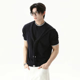 Flexible Solid Color Round Neck Casual T-Shirt