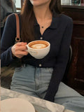 Slim Fit Striped Knitwear Cardigan