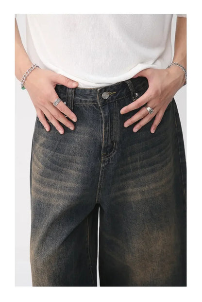 Y2k Vintage Black Wide-leg Jorts