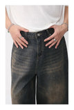 Y2k Vintage Black Wide-leg Jorts