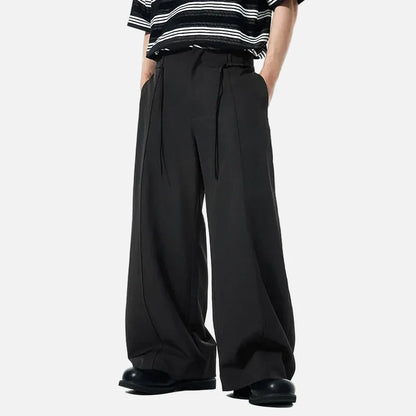 American Style Super Wide Leg Suit Pants