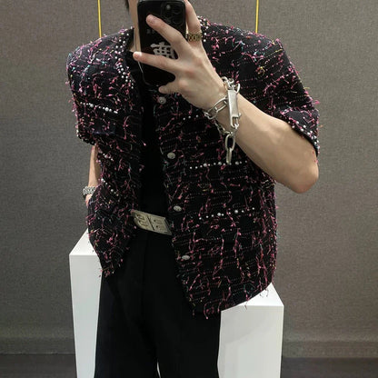 Men Vintage Inspired Beads Tassel Jacket
