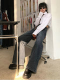 Distressed Retro Loose Denim Jeans