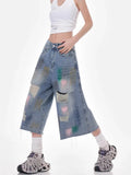 Boyfriend Graffiti Ripped Cool Jorts