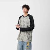 Y2K Cozy Distressed Crew Neck Sweatshirt