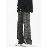Versatile High Street Camouflage Baggy Jeans