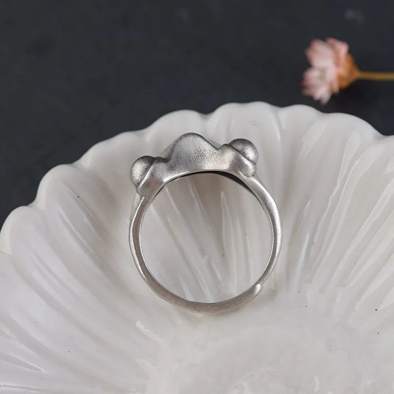 Gothic Adjustable Punk Frog Animal Ring