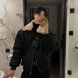 Men's Warm Thick Winter Leather Jacket