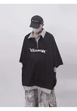 Punk Vintage Oversized Polo T-Shirt