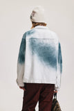 Flattering White Tie Dye Hip Hop Denim Jacket