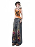 American High Street Firework Beads Jeans