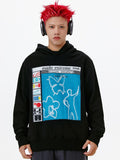 Abstract Graphic Print Hoodie