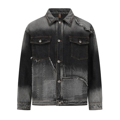 High-Quality Vintage Washed Denim Jacket