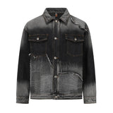 High-Quality Vintage Washed Denim Jacket