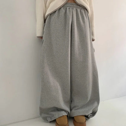 Lace-Up Eyelet Drawstring Sweatpants